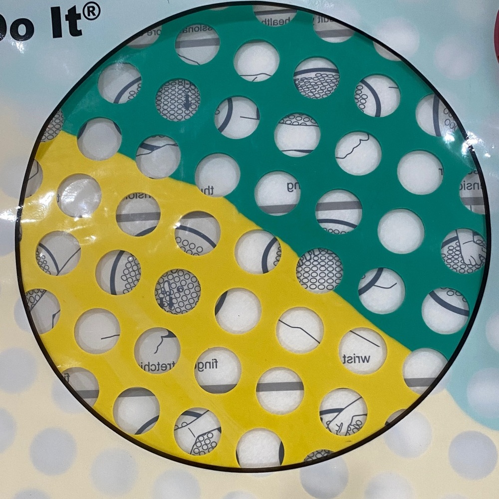 Large Hand Exercise Web - Green/Yellow - Picture 4 of 7